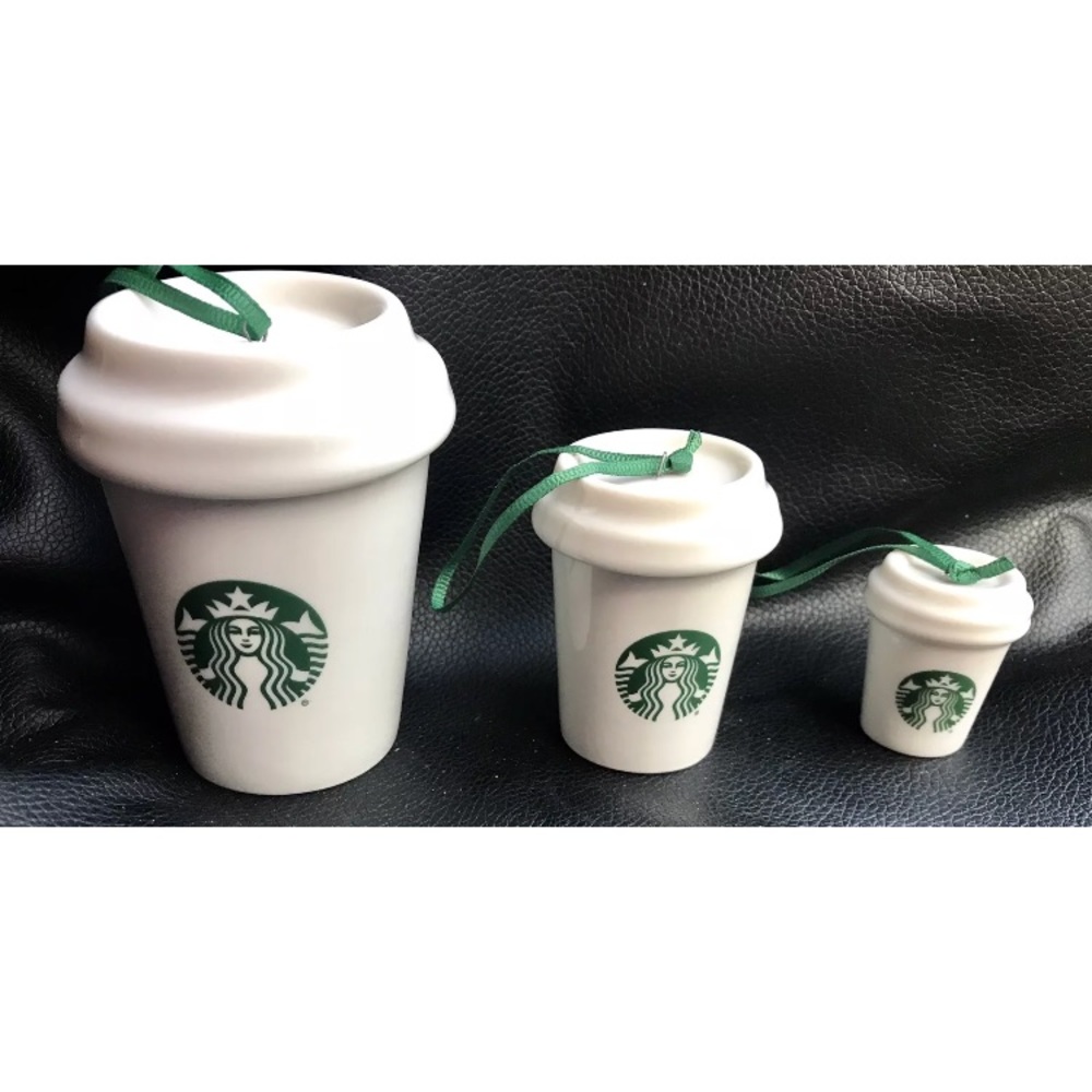 2016 Starbucks ceramic set of 3 Nesting cups NEW!